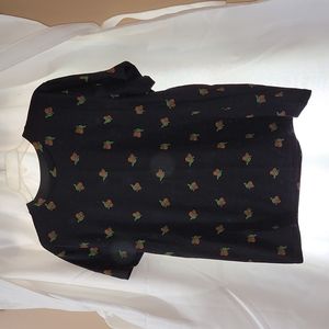 Mens black baby Yoda print t-shirt size xl